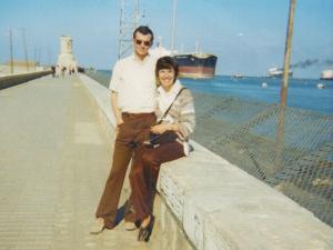 Bill and Sue at the Suez Canal