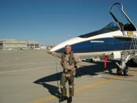 Dick with the F-18 at Edwards