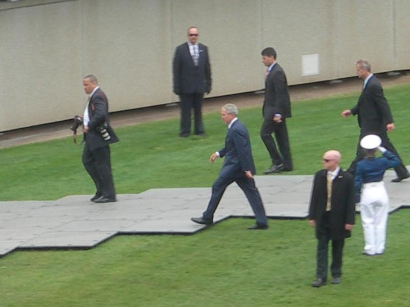 George W and Others Arrive